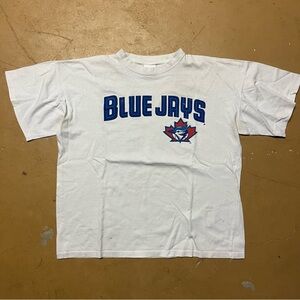 Vintage Toronto Blue Jays Majestic Made in Canada Gonzales #8 Sized Medium Stain